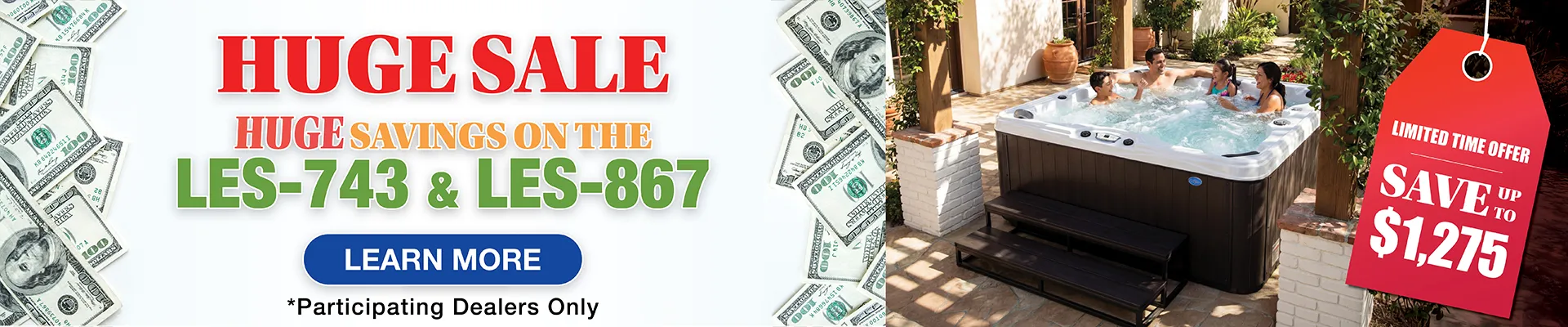 Calspas hot tub being used in a family setting - Bad Axe